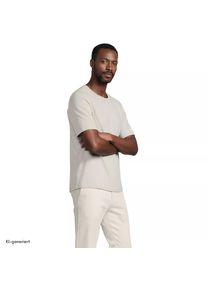 LANDS' END Super-T Kurzarm-Shirt f&uuml;r Herren, Classic Fit, Herren, size: regular, Beige, Baumwolle, by Lands' End