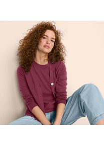 LANDS' END Cardigan aus Baumwolle/Seidenmix f&uuml;r Damen, Damen, size: regular, Rot, Baumwolle/Seide/Nylon, by Lands' End