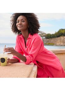 LANDS' END Tunikahemd aus Leinen mit Roll&auml;rmeln f&uuml;r Damen in Petite-Gr&ouml;&szlig;e, Damen, size: petite, Pink, Leinen, by Lands' End