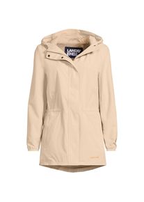 LANDS' END Wasserdichte Regenjacke SQUALL mit Packfach f&uuml;r Damen, Damen, size: regular, Elfenbein, Polyester, by Lands' End