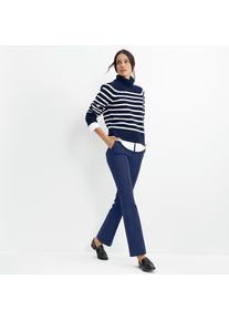 LANDS' END High Waist Bootcut-Hose f&uuml;r Damen, Damen, size: regular, Blau, Baumwoll-Mischung/Nylon-Mischung, by Lands' End