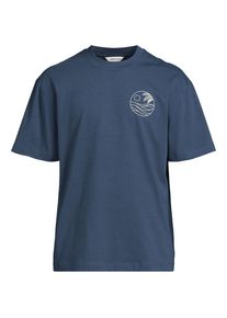 LANDS' END Grafik T-Shirt f&uuml;r Herren, Herren, size: regular, Blau, Baumwolle, by Lands' End