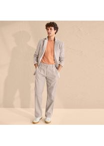 LANDS' END Leinenmix-Bundfaltenhose f&uuml;r Herren, Herren, size: regular, Braun, Leinen/Baumwoll-Mischung, by Lands' End