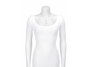 4039787007786 - Modeschmuck Anhänger mit Kette Metall weiß 58cm 4039787007786 - Modeschmuck Anhänger mit Kette Metall weiß 58cm