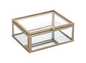 3560231642976 - Atmosphera - Schmuckkästchen Mood - Metall und Glas - vergoldet - 10x4 -2 cm