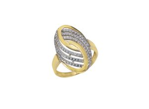 4006046316422 - Fascination by Ellen K Ring 375 - Gold Zirkonia weiß Glänzend (Größe 054 (172))