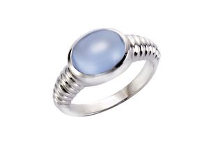 4006046257787 - Jamelli Ring 925 - Sterling Silber Quarz (beh) hellblau Glänzend (Größe 060 (191))