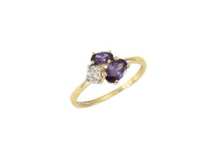 4006046305051 - Fascination by Ellen K Ring 375 - Gold Amethyst lila Glänzend (Größe 058 (185))