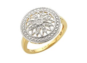 4006046327565 - Ring 925 - Sterling Silber Diamant weiß bicolor 005ct (Größe 060 (191))