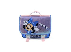 5411217896822 - Minnie Maus Leopard Schulrucksack Blaue Schleife 41 cm Schultasche für Kinder