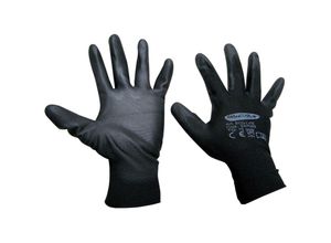 8014211573088 - Ferramenta1com - 12 x handschuhe aus nylon aus polyurethan eco-lite schwarz tg 9