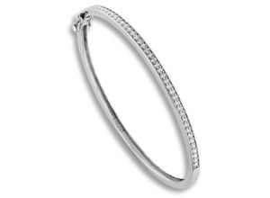 4067551946443 - Silberarmband Zirkonia Armreif aus 925 Silber Armbänder Gr Silber 925 (Sterlingsilber) silberfarben (silber) Damen Armbänder Silber Schmuck