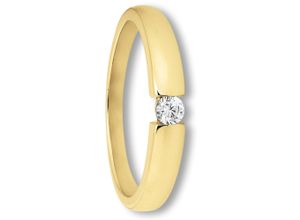 4067551166650 - Goldring Zirkonia Ring aus 333 Gelbgold Fingerringe Gr 48 mit Zirkonia Gelbgold 333 goldfarben (gold) Damen Fingerringe Gold Schmuck