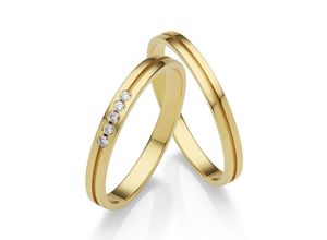 4007972649349 - Trauring FIRETTI Schmuck Geschenk Gold 375 Hochzeit Ehering LIEBE Fingerringe Gr 50 ohne Brillanten Gelbgold 375 25 mm gelb (gelbgoldfarben) Trauringe Made in Germany wahlweise mit oder ohne Brillanten