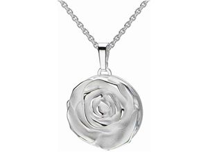 4068222313144 - Medallion-Anhänger FIRETTI Schmuck Geschenk Silber 925 Halsschmuck Anhänger Rose zum Öffnen Schmuckanhänger Gr Silber 925 (Sterlingsilber) 68 g silberfarben Damen Anhänger Made in Germany