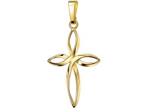 4068222312956 - Ketten-Anhänger FIRETTI Schmuck Geschenk Gold 333 Halsschmuck Anhänger Kreuz Schmuckanhänger Gr Gelbgold 333 14 g gelb (gelbgoldfarben) Damen Anhänger Made in Germany