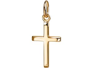 4068222312994 - Ketten-Anhänger FIRETTI Schmuck Geschenk Gold 375 750 Halsschmuck Anhänger Kreuz Schmuckanhänger Gr Gelbgold 750 063 g gelb (gelbgold 750) Damen Anhänger Made in Germany