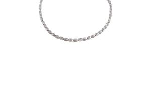 4039414109104 - Collier FIRETTI Schmuck Geschenk Halsschmuck Halskette Steinkette Edelstein Hämatit Halsketten Gr Edelstahl Länge 45 cm silberfarben (edelstahlfarben silberfarben silberfarben) Damen Colliers zu Kleid Shirt Jeans Sneaker Anlass Geburtstag Weihnachten