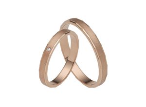 4007972586866 - Trauring FIRETTI Schmuck Geschenk Gold 375 Hochzeit Ehering LIEBE Fingerringe Gr 50 001 ct SI = kleine Einschlüsse mit Brillant Roségold 585 30 mm rosegold (roségoldfarben) Trauringe Made in Germany wahlweise mit oder ohne Brillant