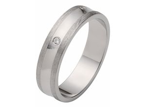 4007972384370 - Trauring FIRETTI Schmuck Geschenk Hochzeit Ehering LIEBE Fingerringe Gr 17 mit Zirkonia Silber 925 (Sterlingsilber) 5 mm silberfarben (silberfarben kristallweiß) Trauringe wahlweise mit oder ohne Zirkonia