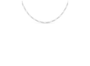 4028576657165 - Kette ohne Anhänger FIRETTI Schmuck Geschenk Silber 925 Halsschmuck Halskette Figarokette Halsketten Gr 45 Silber 925 (Sterlingsilber) Breite 34 mm silberfarben Damen Ketten ohne Anhänger Made in Germany