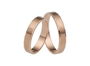 4007972587887 - Trauring FIRETTI Schmuck Geschenk Gold 375 Hochzeit Ehering LIEBE Fingerringe Gr 50 001 ct SI = kleine Einschlüsse mit Brillant Roségold 585 40 mm rosegold (roségoldfarben) Trauringe Made in Germany wahlweise mit oder ohne Brillant