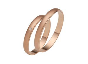 4007972599200 - Trauring FIRETTI Schmuck Geschenk Gold 375 Hochzeit Ehering LIEBE Fingerringe Gr 52 0005 ct SI = kleine Einschlüsse mit Brillant Roségold 585 30 mm rosegold (roségoldfarben) Trauringe Made in Germany wahlweise mit oder ohne Brillant