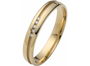 4007972376979 - Trauring FIRETTI Schmuck Geschenk Gold 375 Hochzeit Ehering LIEBE Fingerringe Gr 19 0025 ct SI = kleine Einschlüsse mit Brillanten Gelbgold 375 35 mm gelb (gelbgoldfarben) Made in Germany wahlweise mit oder ohne Brillanten