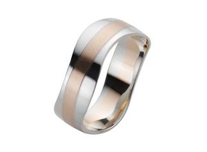 4007972334559 - Trauring FIRETTI Schmuck Geschenk Gold 375 Hochzeit Ehering LIEBE Fingerringe Gr 165 ohne Brillanten Weißgold 375-Roségold 375 8 mm rosegold (weißgoldfarben roségoldfarben) Trauringe Made in Germany wahlweise mit oder ohne Brillant