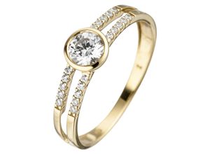 4061861031066 - Goldring JOBO Fingerringe Gr 52 Gelbgold 333 goldfarben (gelbgold 333) Damen Fingerringe 333 Gold mit Zirkonia 4061861031066 - Goldring JOBO Fingerringe Gr 52 Gelbgold 333 goldfarben (gelbgold 333) Damen Fingerringe 333 Gold mit Zirkonia