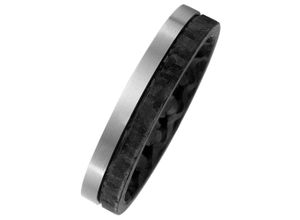 4061861050678 - Fingerring JOBO Fingerringe Gr 54 Carbon-Titan grau (titanfarben) Damen Fingerringe Carbon mit Titan matt Partnerring bicolor