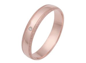 4007972693540 - Trauring FIRETTI Schmuck Geschenk Gold 375 Hochzeit Ehering LIEBE Fingerringe Gr 20 001 ct SI = kleine Einschlüsse mit Brillant Roségold 375 4 mm rosegold (roségoldfarben) Trauringe Made in Germany wahlweise mit oder ohne Brillant