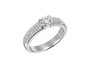 4063009183002 - Fingerring FIRETTI Schmuck Geschenk Silber 925 Silberring Fancy Fingerringe Gr 54 Silber 925 (Sterlingsilber) 45 mm silberfarben (silberfarben kristallweiß kristallweiß) Damen Fingerringe mit Zirkonia (synth)