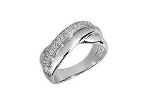 4052412179009 - Fingerring FIRETTI Schmuck Geschenk Silber 925 Silberring blau glitzernd Fingerringe Gr 56 Silber 925 (Sterlingsilber) 43 mm silberfarben (silberfarben kristallweiß kristallweiß) Damen Fingerringe mit Zirkonia (synth)