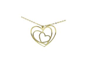 4250165341449 - Kette mit Anhänger FIRETTI Schmuck Geschenk Gold 375 Halsschmuck Halskette Goldkette Ankerkette Halsketten Gr Gelbgold 375 Länge 45 cm Breite 1 mm gelb (gelbgoldfarben) Damen Ketten mit Anhänger Made in Germany