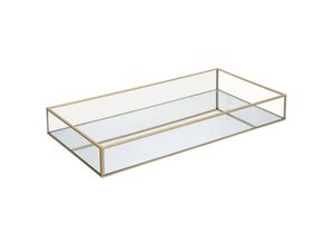 3560231643355 - Atmosphera - Tablett Subli - Metall und Glas - vergoldet - 40x5 cm créateur dintérieur