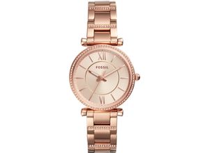 4053858937925 - Quarzuhr FOSSIL CARLIE ES4301 Armbanduhren rosegold (roségoldfarben) Damen Quarzuhren Armbanduhr Damenuhr analog Edelstahlarmband