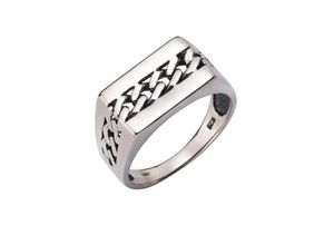 4006046240604 - Fingerring FIRETTI Schmuck Geschenk Silber 925 Silberring Panzerkette Fingerringe Gr 22 Silber 925 (Sterlingsilber) 3 mm silberfarben Herren Fingerringe