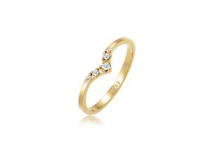 4050878585259 - Verlobungsring ELLI DIAMONDS Verlobungsring V-Form Diamant 007 ct 585 Gelbgold Fingerringe Gr 52 mm 0014 carat ct P1 = bei 10-facher Vergrößerung erkennbare Einschlüsse Gelbgold 585 1 mm goldfarben (gold weiß) Damen Verlobungsringe