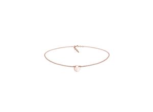 4050878555634 - Collier ELLI Choker Kreis Plate Matt Geo 925 Silber Halsketten Gr 36 ohne Stein Silber 925 (Sterlingsilber) Länge 36 cm rosegold Damen Colliers