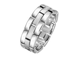 4063009761484 - Fingerring FIRETTI Schmuck Geschenk Silber 925 Silberring Kettengliederung Fingerringe Gr 60 ohne Zirkonia Silber 925 (Sterlingsilber) 76 mm silberfarben Damen wahlweise mit oder ohne Zirkonia (synth)