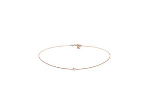 4050878554132 - Collier ELLI Choker Herz Liebe 925 Silber Halsketten Gr 38 ohne Stein Silber 925 (Sterlingsilber) Länge 38 cm rosegold Damen Colliers