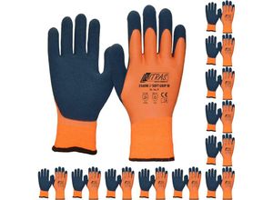 4059904007109 - Kälteschutzhandschuhe Soft Grip Winter 3560W 12 Paar wasserabweisend flexibel weich reißfest Warnfarbe - Größe11 - Nitras