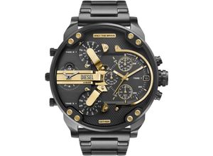 4064092290875 - Chronograph DIESEL MR DADDY Armbanduhren gunfarben Herren Quarzuhr Armbanduhr Herrenuhr Stoppfunktion mehrere Zeitzonen