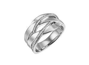 4059873762436 - Fingerring FIRETTI Schmuck Geschenk Silber 925 Silberring vergoldet glitzernd Fingerringe Gr 60 Silber 925 (Sterlingsilber) 46 mm silberfarben (silberfarben kristallweiß kristallweiß) Damen mit Zirkonia (synth)