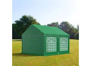 4260409141308 - Partyzelt 3x4m PVC 500 g m² dunkelgrün wasserdicht Gartenzelt Festzelt Pavillon