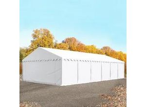 4260409148765 - Lagerzelt 6x12m PVC 500 g m² weiß wasserdicht Unterstand Lager