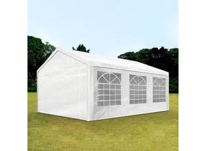 4260546587915 - Partyzelt 4x6m PE 180g m² weiß wasserdicht Gartenzelt Festzelt Pavillon