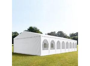 4260456192421 - Partyzelt 8x32m PVC 550 g m² weiß wasserdicht Gartenzelt Festzelt Pavillon