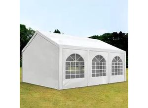 4260409149779 - Partyzelt 4x6m PE 240g m² weiß wasserdicht Gartenzelt Festzelt Pavillon